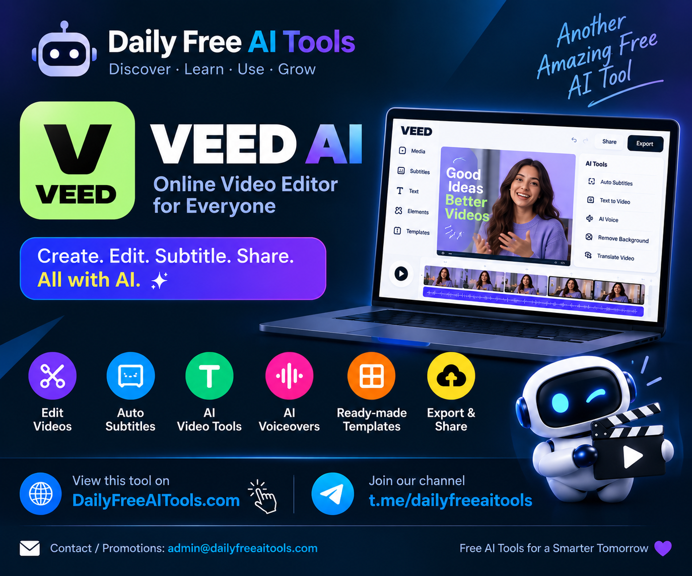 📹 VEED AI – Online Video Editor 🤷‍♂️